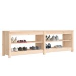 Bancă pentru pantofi, 160×36,5×50 cm lemn masiv pin