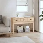 Masă consolă, 114x40x75 cm, lemn masiv de pin
