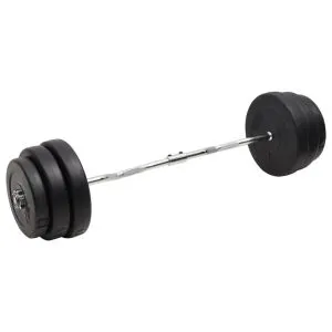 Set halteră ondulată cu greutăți, 90 kg