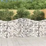 Coșuri gabion arcuite 12 buc, 200x30x100/120 cm fier galvanizat