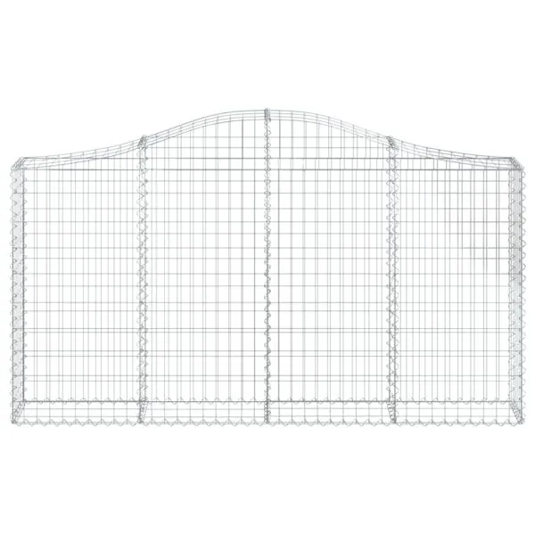 Coșuri gabion arcuite 14 buc, 200x30x100/120 cm fier galvanizat