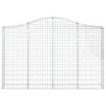 Coșuri gabion arcuite 12 buc, 200x30x120/140cm, fier galvanizat