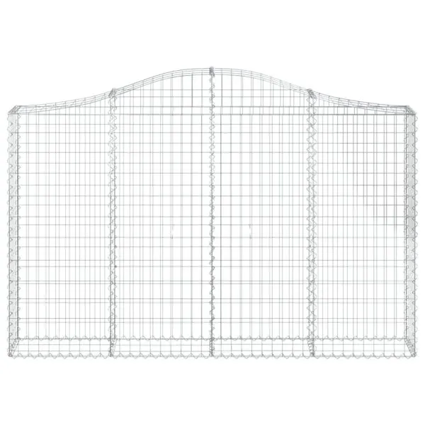 Coșuri gabion arcuite 12 buc, 200x30x120/140cm, fier galvanizat