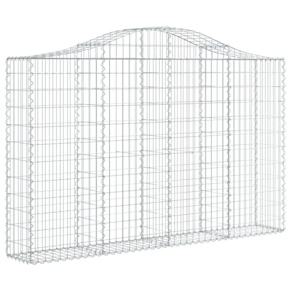 Coșuri gabion arcuite 14 buc, 200x30x120/140cm, fier galvanizat