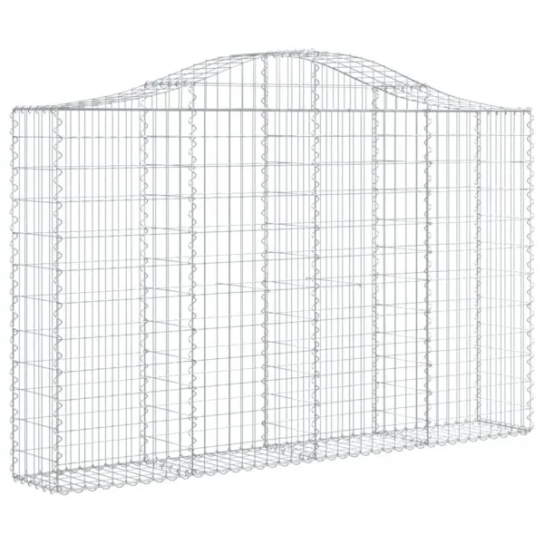 Coșuri gabion arcuite 30 buc, 200x30x120/140cm, fier galvanizat