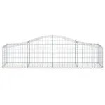Coșuri gabion arcuite 12 buc, 200x50x40/60 cm, fier galvanizat