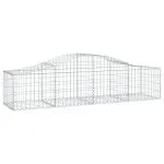Coșuri gabion arcuite 18 buc., 200x50x40/60 cm, fier galvanizat
