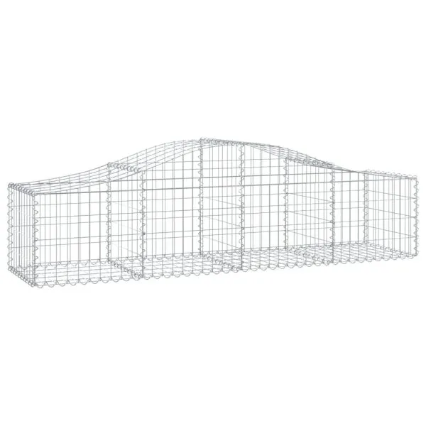 Coșuri gabion arcuite 18 buc., 200x50x40/60 cm, fier galvanizat