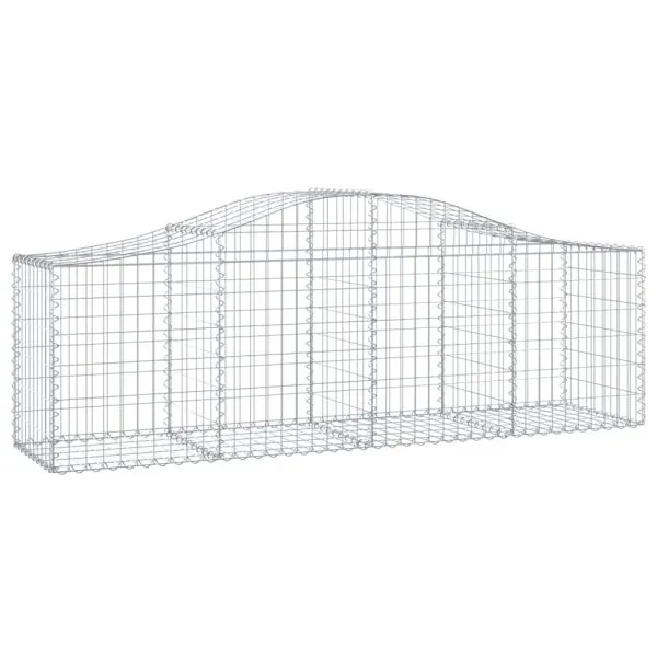 Coșuri gabion arcuite 7 buc, 200x50x60/80 cm, fier galvanizat