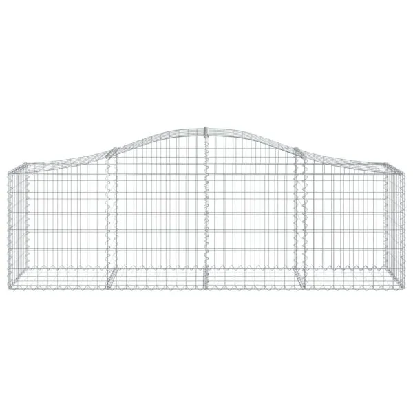 Coșuri gabion arcuite 50 buc, 200x50x60/80 cm, fier galvanizat