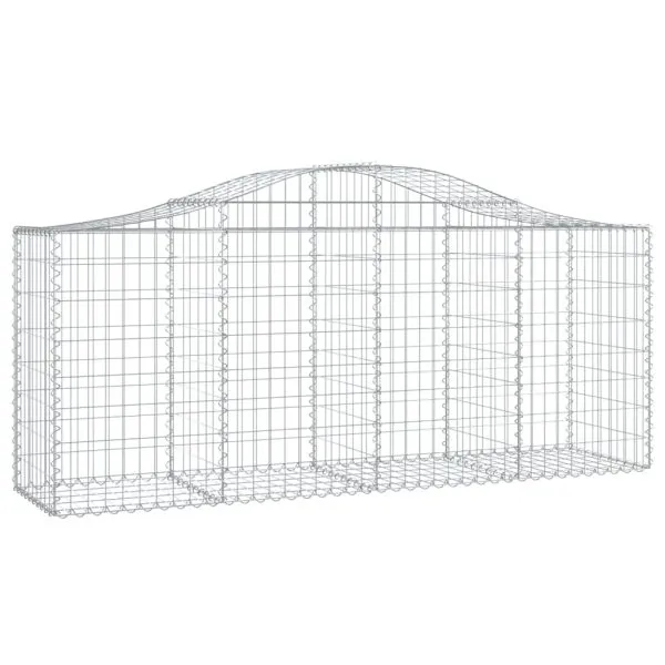 Coșuri gabion arcuite 5 buc, 200x50x80/100 cm, fier galvanizat