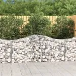 Coșuri gabion arcuite 12 buc, 200x50x80/100 cm, fier galvanizat