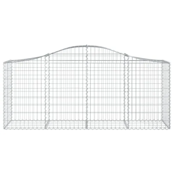 Coșuri gabion arcuite 20 buc, 200x50x80/100 cm, fier galvanizat