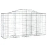Coșuri gabion arcuite 5 buc, 200x50x100/120 cm fier galvanizat