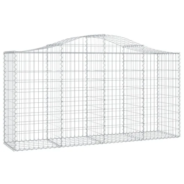 Coșuri gabion arcuite 5 buc, 200x50x100/120 cm fier galvanizat