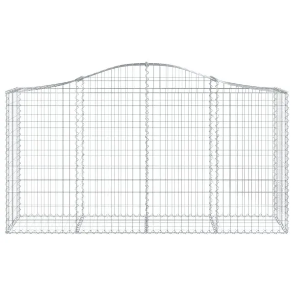 Coșuri gabion arcuite 10 buc, 200x50x100/120cm, fier galvanizat