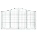 Coșuri gabion arcuite 20 buc, 200x50x100/120cm, fier galvanizat