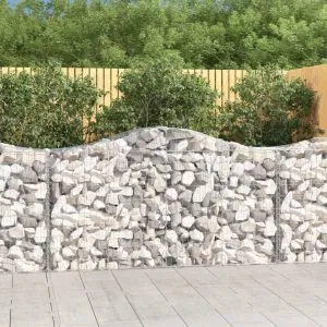 Coșuri gabion arcuite 30 buc, 200x50x100/120cm, fier galvanizat