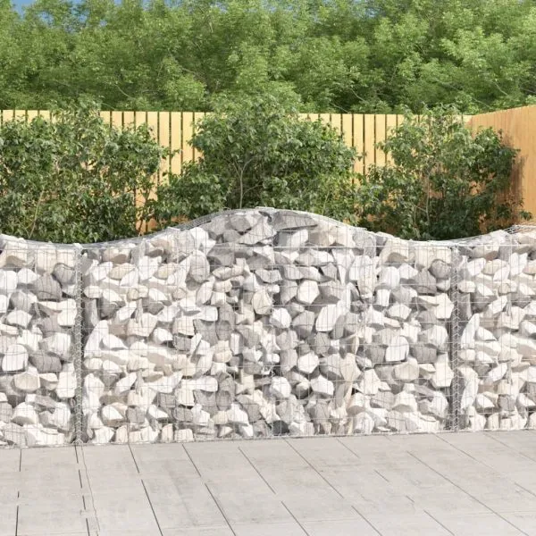 Coșuri gabion arcuite 30 buc, 200x50x100/120cm, fier galvanizat