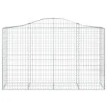 Coșuri gabion arcuite 20 buc, 200x50x120/140cm, fier galvanizat