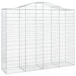 Coș gabion arcuit, 11 buc, 200x50x160/180 cm, fier galvanizat