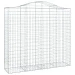 Coșuri gabion arcuite 11 buc, 200x50x180/200cm, fier galvanizat
