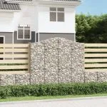 Coșuri gabion arcuite 18 buc, 200x50x180/200cm, fier galvanizat