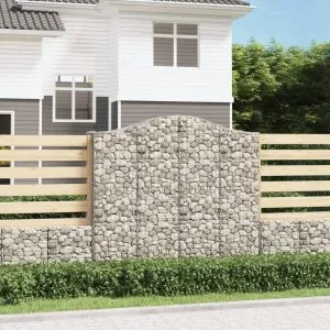 Coșuri gabion arcuite 18 buc, 200x50x180/200cm, fier galvanizat