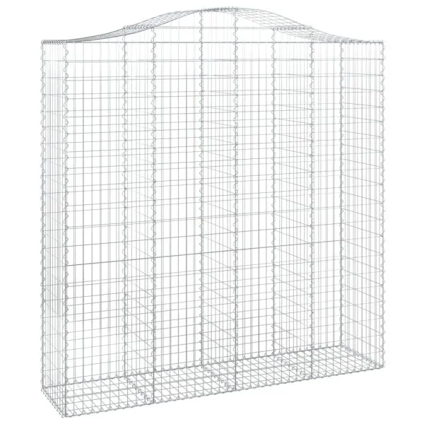 Coșuri gabion arcuite, 3 buc 200x50x200/220 cm, fier galvanizat