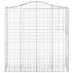 Coșuri gabion arcuite, 3 buc 200x50x200/220 cm, fier galvanizat