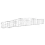 Coșuri gabion arcuite 7 buc, 400x30x40/60 cm, fier galvanizat