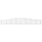 Coșuri gabion arcuite 7 buc, 400x30x40/60 cm, fier galvanizat