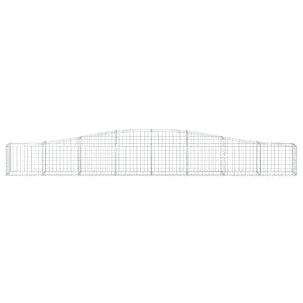 Coșuri gabion arcuite 7 buc, 400x30x40/60 cm, fier galvanizat