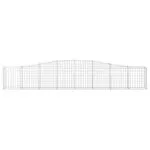 Coșuri gabion arcuite 4 buc, 400x30x60/80 cm, fier galvanizat