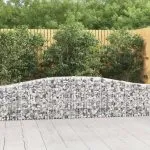 Coșuri gabion arcuite 15 buc, 400x30x60/80 cm, fier galvanizat
