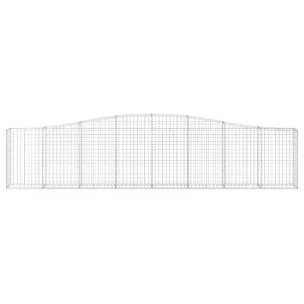 Coșuri gabion arcuite 10 buc, 400x30x80/100 cm, fier galvanizat