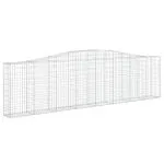 Coșuri gabion arcuite 25 buc, 400x30x100/120 cm fier galvanizat