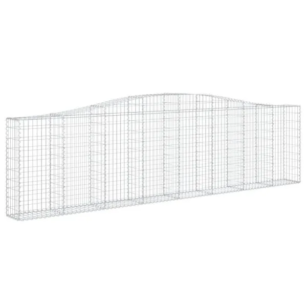 Coșuri gabion arcuite 25 buc, 400x30x100/120 cm fier galvanizat
