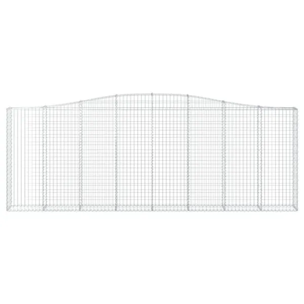 Coșuri gabion arcuite 4 buc, 400x30x140/160 cm, fier galvanizat