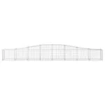 Coșuri gabion arcuite 3 buc, 400x50x40/60 cm, fier galvanizat