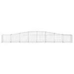 Coșuri gabion arcuite 9 buc, 400x50x40/60 cm, fier galvanizat