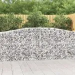 Coșuri gabion arcuite 20 buc, 400x50x100/120 cm fier galvanizat