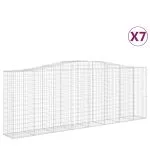 Coșuri gabion arcuite 7 buc, 400x50x140/160 cm, fier galvanizat