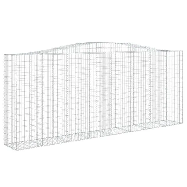 Coșuri gabion arcuite 8 buc. 400x50x160/180 cm, fier galvanizat