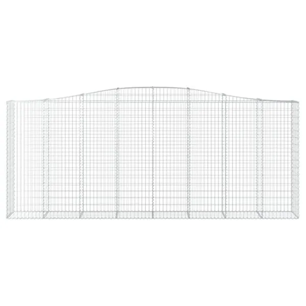Coșuri gabion arcuite 8 buc. 400x50x160/180 cm, fier galvanizat