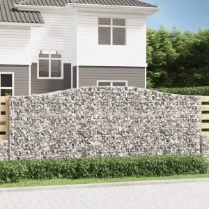 Coș gabion arcuit, 10 buc, 400x50x160/180 cm, fier galvanizat