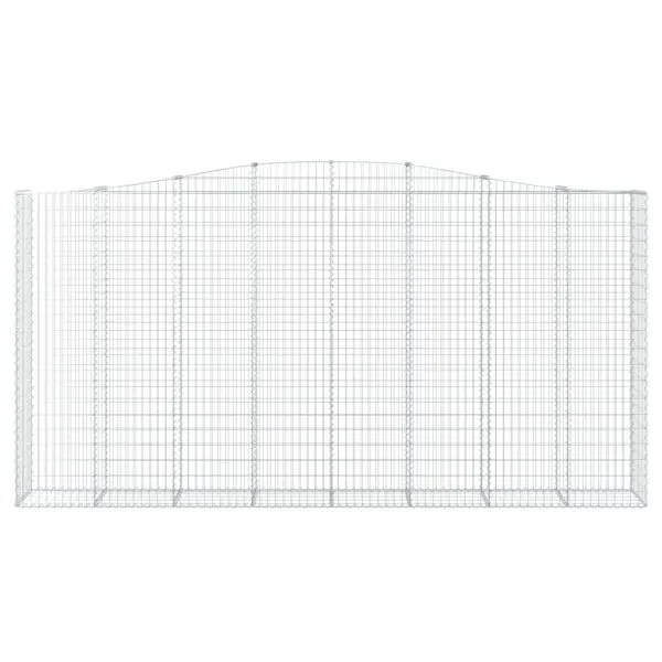 Coșuri gabion arcuite, 10 buc 400x50x200/220cm, fier galvanizat