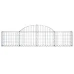 Coșuri gabion arcuite 10 buc, 200x30x40/60 cm, fier galvanizat