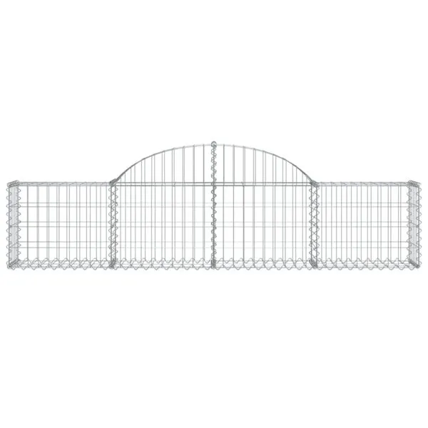 Coșuri gabion arcuite 20 buc, 200x30x40/60 cm, fier galvanizat