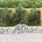 Coșuri gabion arcuite 20 buc, 200x30x40/60 cm, fier galvanizat